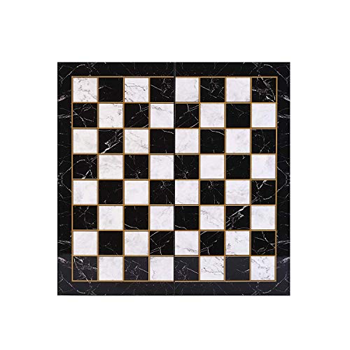 GiftHome Juego de ajedrez de metal con figuras de cobre antiguas del Antiguo Egipto para adultos, piezas hechas a mano y diseño de mármol, tablero de ajedrez de madera King 3.4