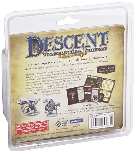 Giochi Uniti - Descent Segunda Edición: Pack Luogotenente Raythen Runebound Juego de Mesa, Multicolor, GU229
