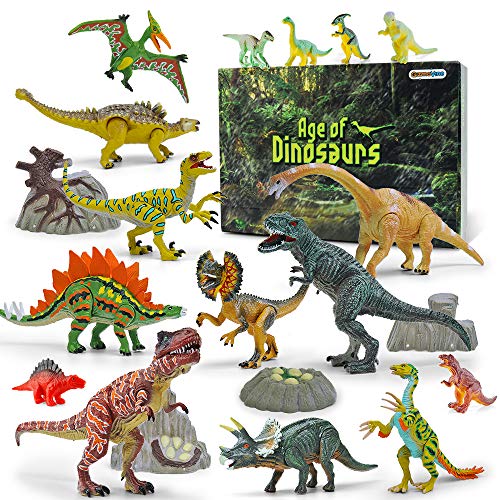 GizmoVine Dinosaurios Juguetes,20 Piezas Dinosaurios Figuras, Educativo Realista Animales Juguetes para NiñOs 2 3 4 5 6 AñOs