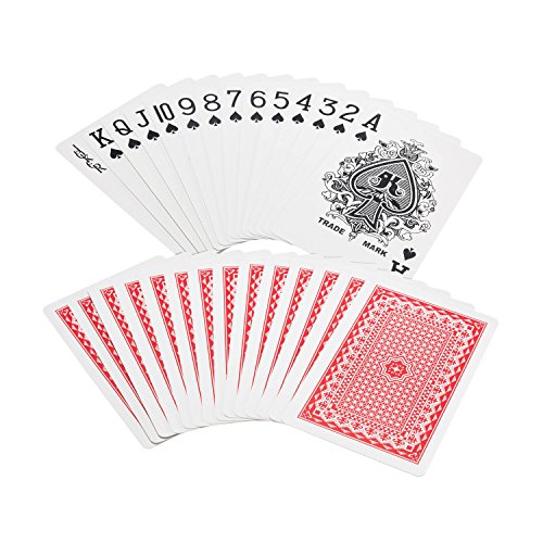 Goods & Gadgets Real 100% Cartas de póquer de plástico Cartas de plástico Juego de Cartas de Doble mazo