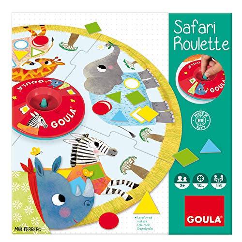 Goula- Safari roulette - Juego de mesa preescolar a partir de 3 años