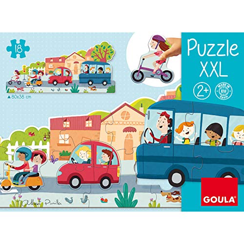 Goula- Vehiculos Puzzle XXL, Multicolor (453428)