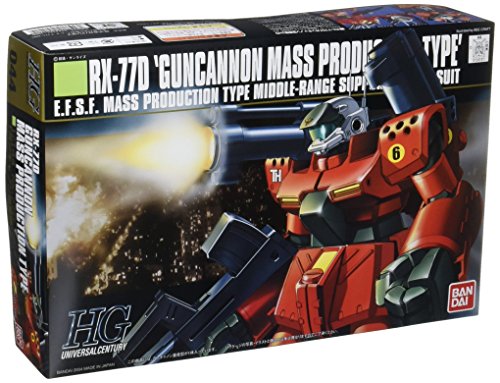 Gundam RX-77D Gun Cannon Mass Production Type HGUC 1/144 Scale (japan import)