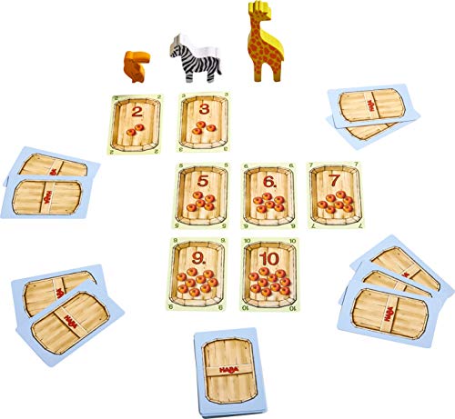 HABA 305173 – Mi Primer Zoo, 10 Juegos educativos para Promover la concentración, comprensión de números, Sentido táctil y reconocimiento de Formas y Colores; Juegos a Partir de 3 años.