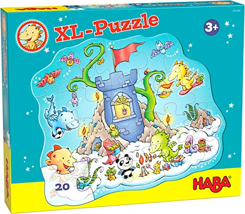 Haba-305466 Puzzle La Fiesta del Dragón Puzle Infantil, Multicolor (305466)