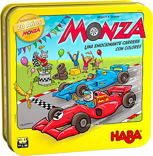 HABA 305853 - Monza 20 Aniversario, Juego de Dados, de Carreras y Estrategia a Partir de 5 años