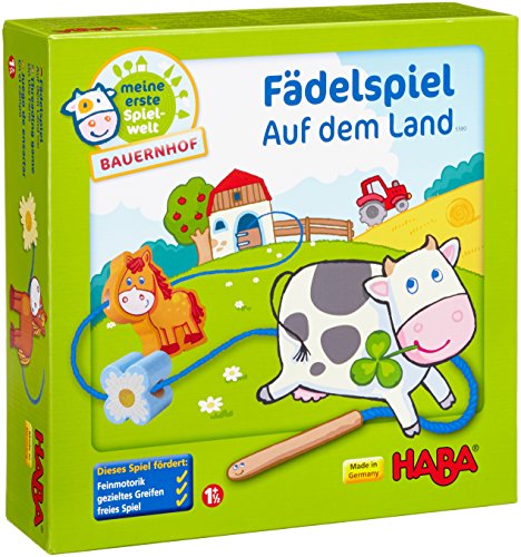 HABA 5580 Auf Dem Land - Juego Infantil con Hilos sobre la Granja (en alemán)