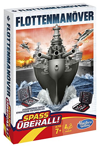 Hasbro Gaming - Hundir la Flota, Juego de Viaje (versión en alemán)