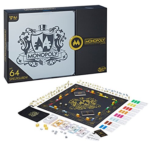 Hasbro Gaming- Monopoly Juego de Mesa Importado de Alemania, Paquete de 64 Tazas (C0729100)