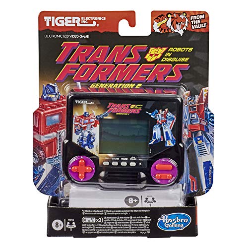 Hasbro Gaming Tiger Electronics Transformers Robots in Disguise Generación 2 - Videojuego electrónico LCD Inspirado en Retro-Inspirado para 1 Jugador, Juego de Mano a Partir de 8 años