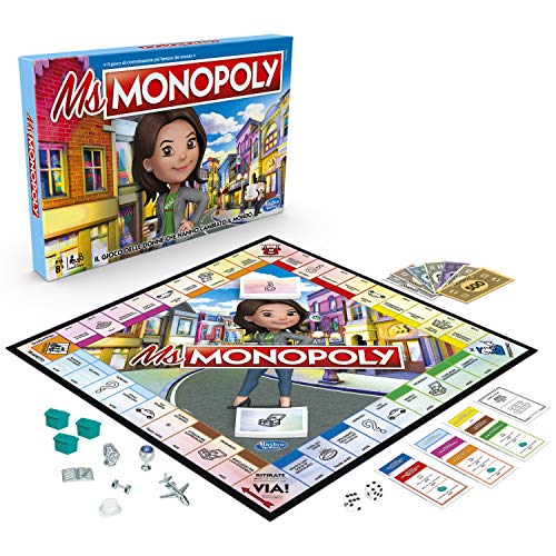Hasbro Monopoly- Juego Ms Monopoly, Multicolor, E8424103
