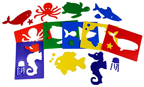 HenBea- plantillas con formas de animales del mar, Multicolor (834) , color/modelo surtido