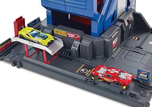 Hot Wheels Garaje, garaje para coches de juguete (Mattel Spain FTB68)