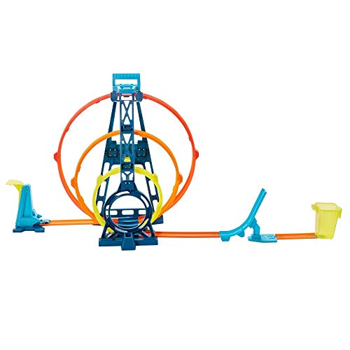 Hot Wheels Track Building Pista Triple Looping, pista de coches de juguete (Mattel GLC96) , color/modelo surtido