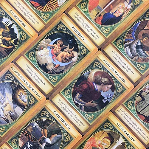 HYLL Carta del Tarot arcángel Gabriel, 44pcs / Set Oracle Cards, Junta adivinación Juego de Cartas Juego de animación para los Principiantes, edición Inglés