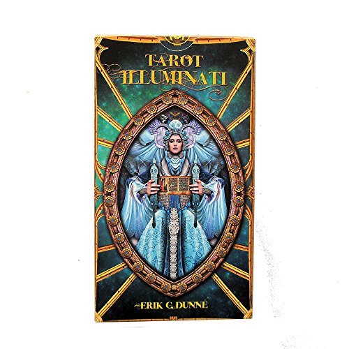 Illuminati Tarot -The Light Within por Erik C Dunne, Baraja de Tarot de 78 Cartas con Instrucciones Multilingues