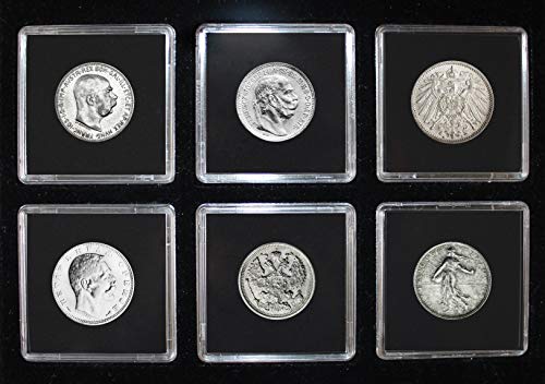 IMPACTO COLECCIONABLES 6 Monedas Originales en Plata de la Gran Guerra 1914-1918 - Colección Veteranos de la Primera Guerra Mundial