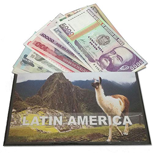IMPACTO COLECCIONABLES Billetes del Mundo - Colección de Billetes - 12 Billetes Diferentes de Latinoamérica