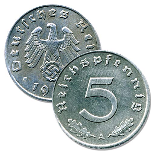 IMPACTO COLECCIONABLES Segunda Guerra Mundial - 6 Monedas Nazis del Tercer Reich