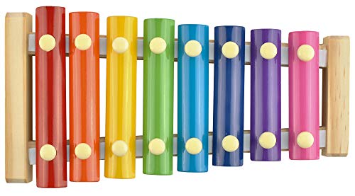 ISO TRADE Xilófono de Colores para niños - Madera + 2 mazos #6078