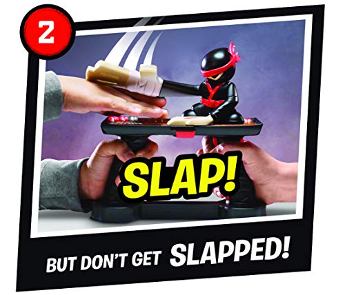 Jakks 151034 Slap Ninja - Juego rápido para 2 Jugadores, Prueba los Reflejos y la Capacidad de Respuesta, Adecuado para niños a Partir de 4 años