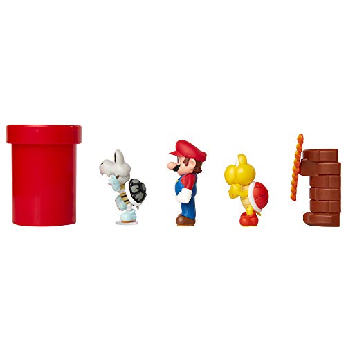 Jakks Pacific Super Mario-Set de Figuras Mundo Dungeon, Multicolor, 6 cm (85989)