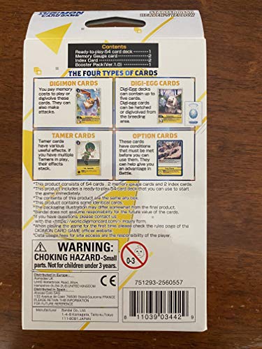 Juego de Cartas Digimon: Baraja de iniciación - Cielo Amarillo ST-3