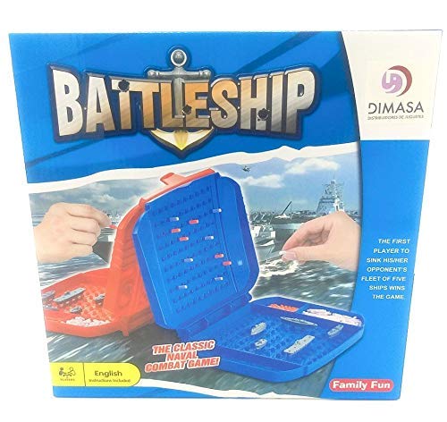 Juego de Mesa de Barco de Batalla, el clásico Juego de Combate Naval, Hundir los Barcos, 2 Jugadores. ¿Puedes vencer a tu oponente?