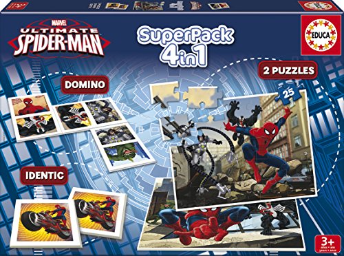 Juegos educativos Educa - Ultimate Spiderman superpack de Juegos 4 en 1 (15675)
