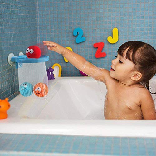 Juguetes Baño Bañera Juegos de Agua Orgsnizador Baño Mini Canasta 5 PCS per Niños 12 Meses+