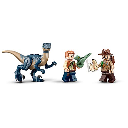 Jurassic World 4+  Velocirraptor: Misión de Rescate en Biplano Juguetes de Dinosaurios para Niños de Prescolar, multicolor (Lego ES 75942)