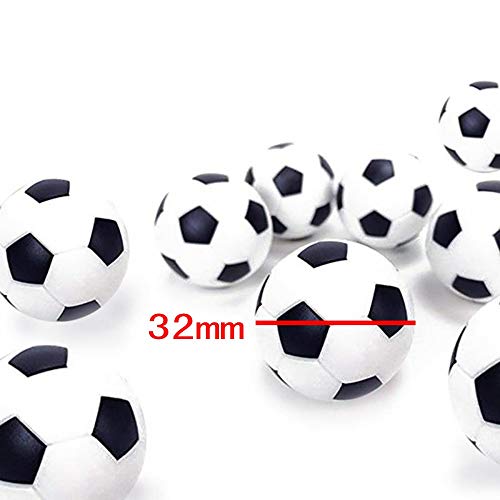 JZK 20 Piezas 32 mm plástico Mesa futbolín balones fútbol para niños y Adultos Fiesta cumpleaños favores Bolsas Fiesta Juego de Juguete