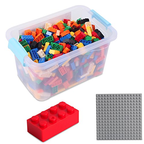 Katara Juego De 520 Ladrillos Creativos En Caja Con Placa De Construcción 100% Compatibles Con Lego Classic, Sluban, Papimax, Q-bricks, Multicolor (1827) , color/modelo surtido