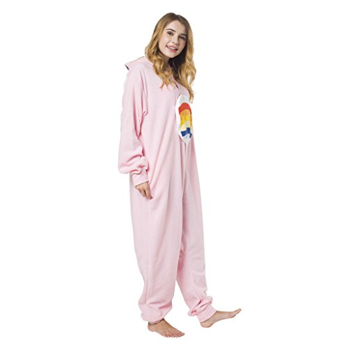 Katara- Pijamas Care Bears (4+ Modelos) Disney Traje de Oso Carnaval Adulto, Color alegrosita rosa claro, Talla 145-155cm (1744) , color/modelo surtido