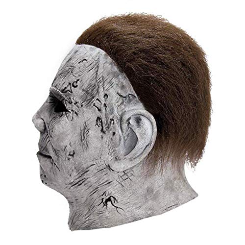 KELAND Máscara de Michael Myers Halloween Mask Carnaval Horror Cosplay Disfraz (Gris)