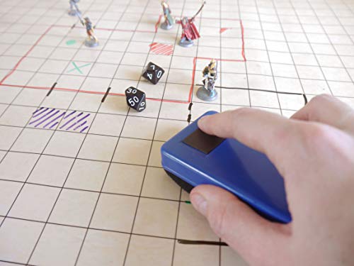 KLIBEN Tablero de rol Reutilizable - Tapete para Batallas y Juegos de Mesa - Dungeons and Dragons, Miniaturas