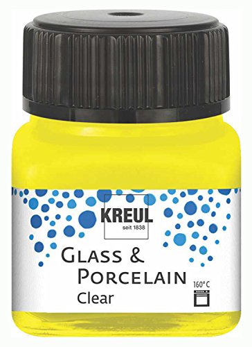 Kreul 16291 - Pintura para cristal y porcelana (20 ml), color amarillo