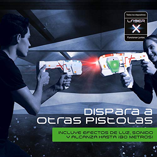 Laser X- Pistola láser Doble 2019, Color Set, única (Cife Spain 41938)