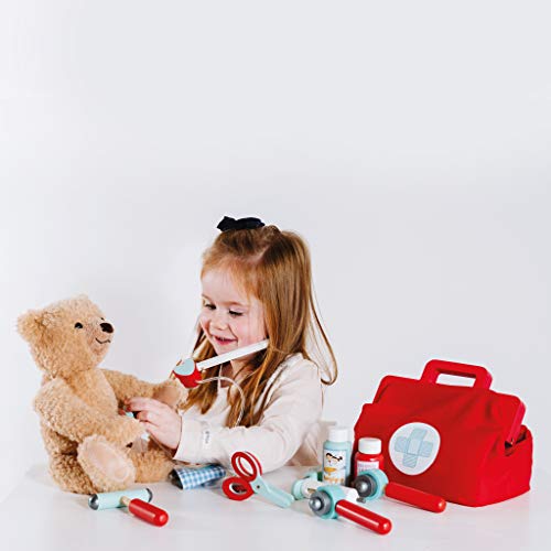 Le Toy Van - Juego simbólico de imaginación | Maletín de Médico de juguete para niños y niñas | Juego de imitación Honeybake | A partir de +3 años
