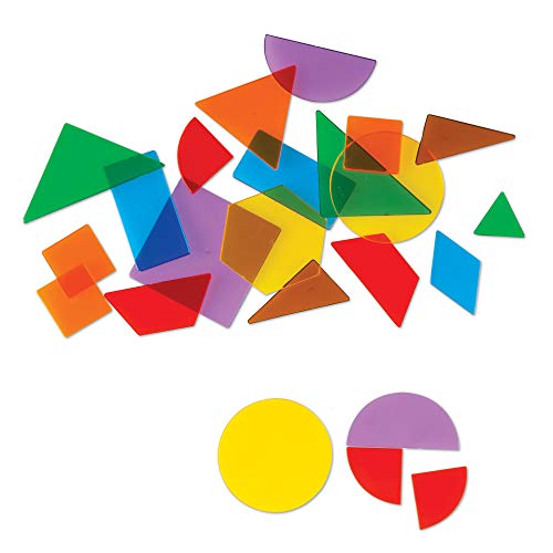 Learning Resources- Cubo de Formas geométricas translúcidas, Color (LER1766)