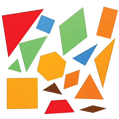 Learning Resources - Juego de construcción para niños (450 piezas, 15 formas), multicolor