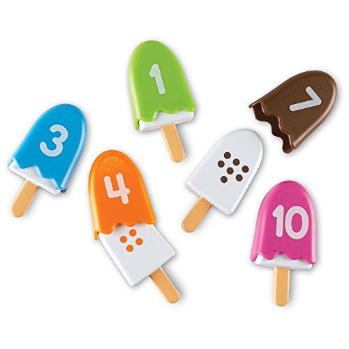 Learning Resources- Polos de números Number Pops de Smart Snacks, Color (LER7344)