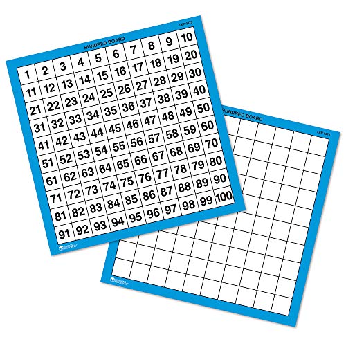 Learning- Tableros de Cien números de Escribir y borrar Resources (Set de 10), Color (LER0375)