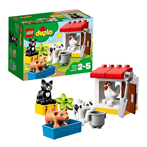 LEGO 10870 DUPLO Town Animales de Granja, Juguete Creativo para Niños y Niñas en Edad Preescolar con Figuras de Animales