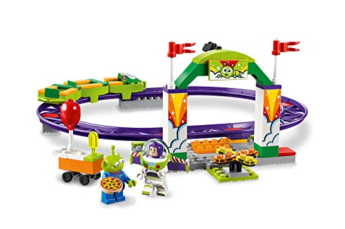 LEGO 4+ Toy Story 4: Alegre Tren de la Feria, Juguete de Construcción de Disney Pixar, Atracción con Minifigura de Buzz Lightyear (10771)