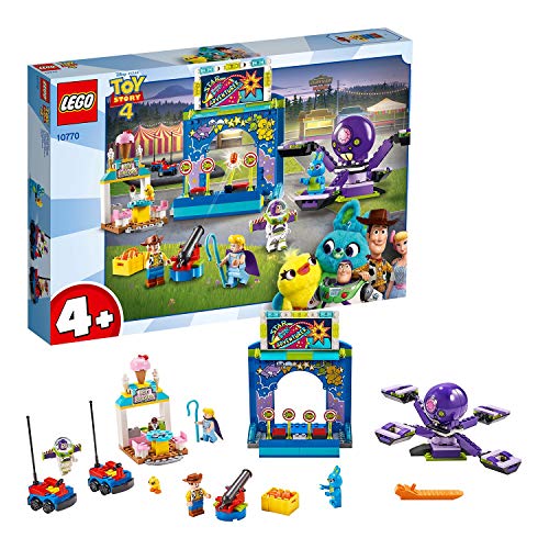 LEGO 4+ Toy Story 4 - Buzz y Woody: Locos por la Feria, Set de Construcción con Atracciones de Juguete, Incluye Minifiguras (10770)