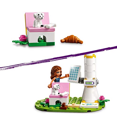 LEGO 41443 Friends Coche Eléctrico de Olivia, Juguete de Construcción Eco-didáctico, Educacción Ambiental para Niños y Niñas a Partir de 6 años