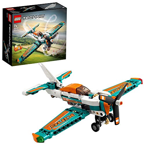 LEGO 42117 Technic Avión de Carreras, Modelo 2 en 1, Avión de Juguete o Avión de Reacción, Set de construcción para Niños a Partir de 7 años