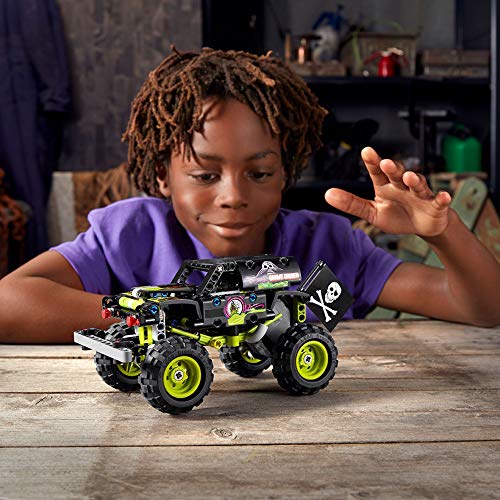 LEGO 42118 Technic Monster Jam Grave Digger, Modelo 2 en 1, Camión de Juguete o Off-road Buggy, Set de Construcción