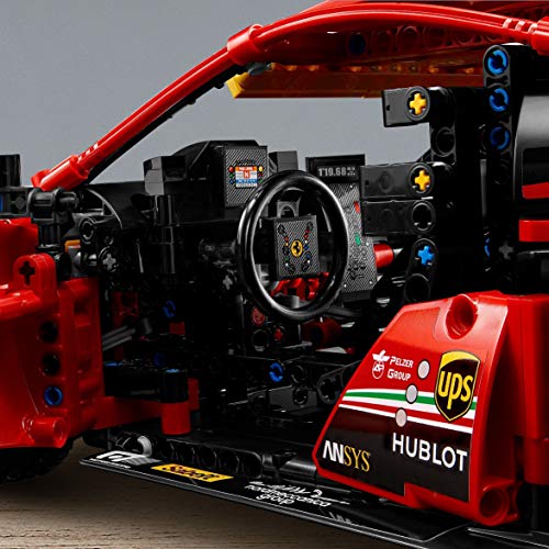 LEGO 42125 Technic Ferrari 488 GTE “AF Corse #51", Modelo de Coche de Carreras Exclusivo, Set para Adultos Coleccionable